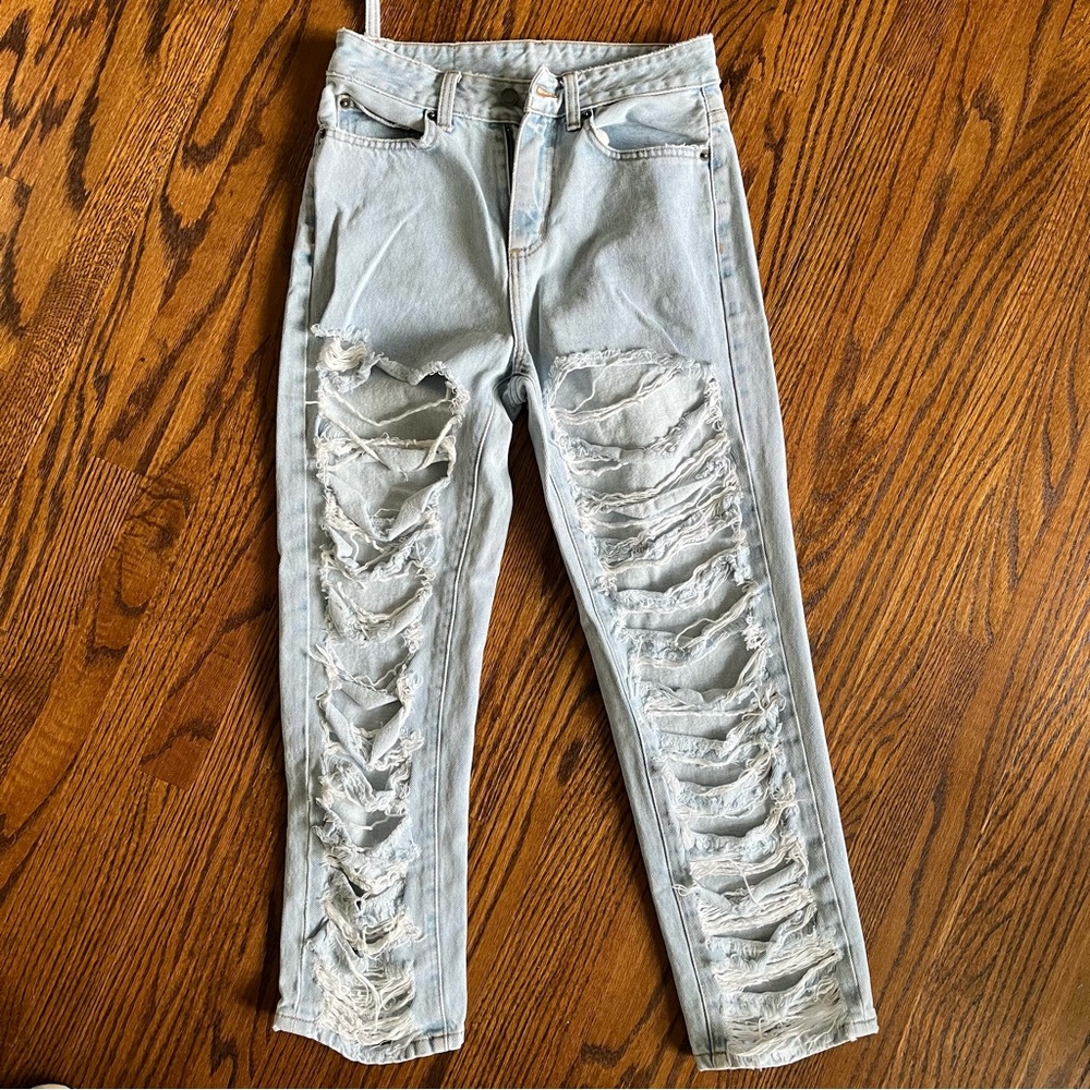 Carmar Los Angeles Super Distressed Light Blue Women's Jeans